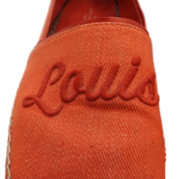 Louis Vuitton Red Espadrille Flats Sz 39 - Picture 10 of 13